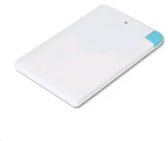 OMEGA powerbank 2000mAh credit card, bílá