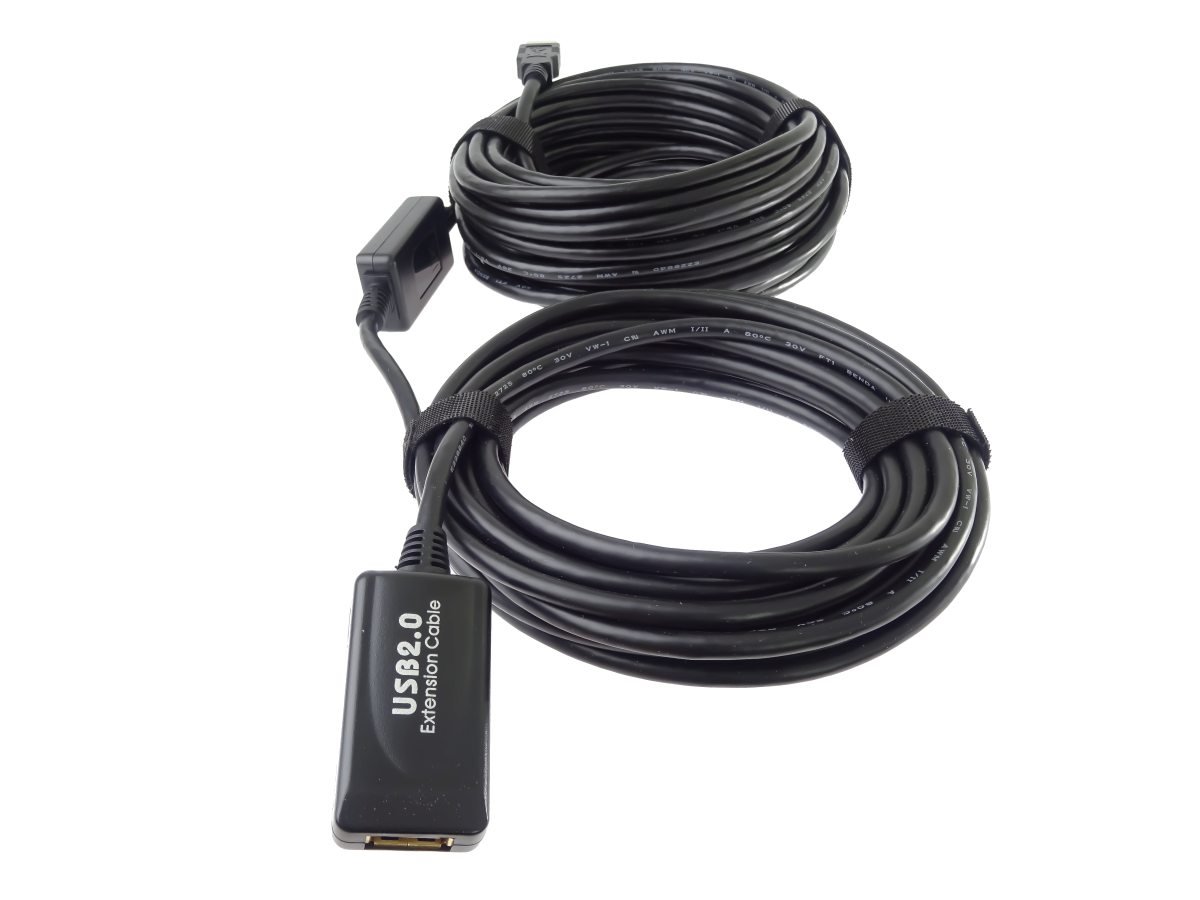 Opakovač a predlžovací kábel PremiumCord USB 2.0 A/M-A/F 15 m