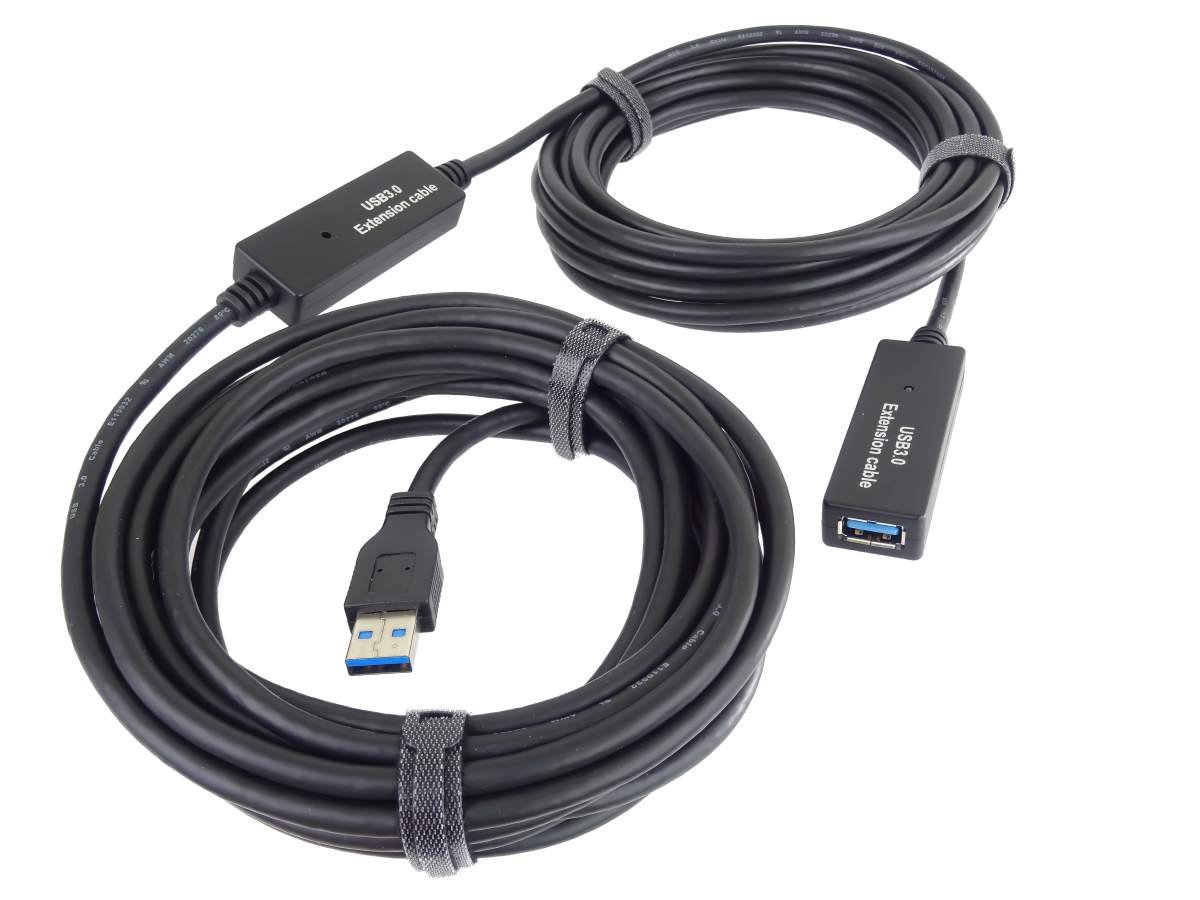 Opakovač a predlžovací kábel PremiumCord USB 3.2 A/M-A/F 15 m