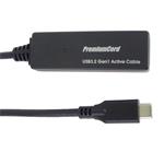 Opakovač a predlžovací kábel USB-C samec - samica, 5 Gb/s 5 m