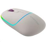 Optická bezdrôtová myš CANYON MW-22, RGB, 800/1200/1600 dpi, 4 tl, BT+2,4 GHz, batéria 650 mAh, ryža