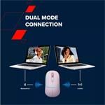 Optická bezdrôtová myš CANYON MW-22, RGB, 800/1200/1600 dpi, 4 tl, BT+2,4 GHz, batéria 650 mAh, snehovo biela