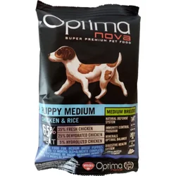 OPTIMAnova Dog Puppy Medium Chicken & Rice 100g vzorek granule pro štěňata