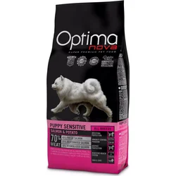OPTIMAnova Dog Puppy Sensitive Salmon & Potato GF 12kg granule pro štěňata