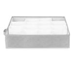 Organizér do zásuvky Compactor Boston 40 x 40 x 9 cm, 16 přihrádek, šedý