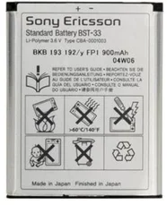 Originální baterie Sony Ericsson BST-33 Bulk