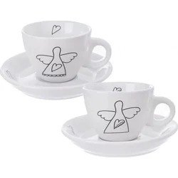 Orion 2dílná sada šálků s podšálkem ANDĚL, 90 ml
