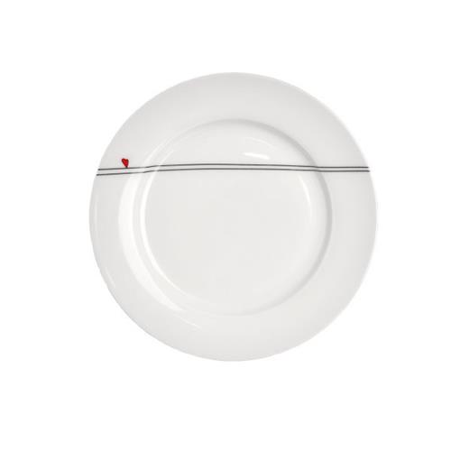Orion Talíř porcelán dezertní SRDÍČKA, 19 cm, sada 6 ks