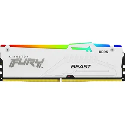 Pamäť Kingston FURY™ Beast DDR5 RGB 16GB 5600MHz, AMD EXPO, biela