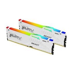 Paměť Kingston FURY™ Beast DDR5 RGB 64GB 5200MHz, XMP, bílá (Kit 2x 32GB)