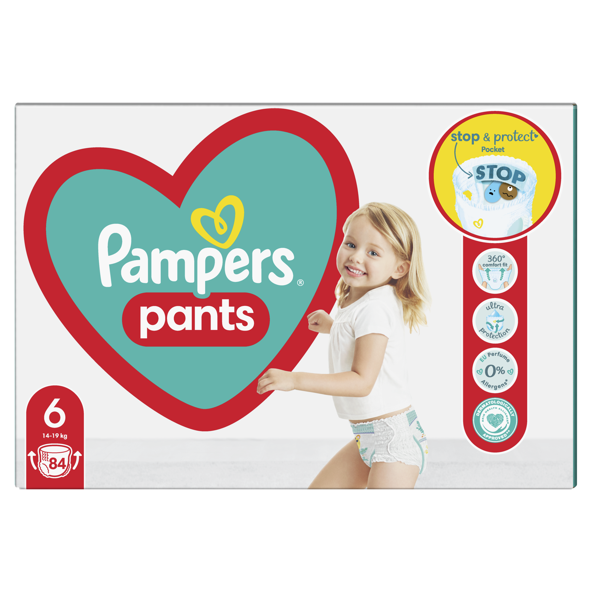 Pampers Pants Plenkové Kalhotky Velikost 6, 84ks, 14kg-19kg