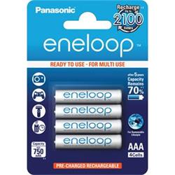 Panasonic 4MCCE/4BE Eneloop AAA 750 4BP bílé - Digitální foto - příslušenství