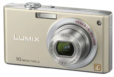 PANASONIC kompakt DMC-FX35E-N, 10.1MPix, béžový, 4x zoom 25mm, O.I.S.