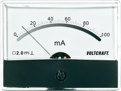 Panelové měřidlo Voltcraft AM-86X65, 100 mA