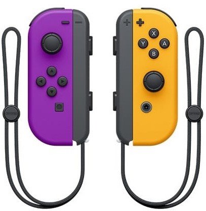 Pár Joy-Con Neon Purple/Neon Orange