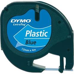 Páska do štítkovače Dymo LetraTAG, 91225, S0721600, modrá/černá, 12 mm 772496 - Pásky a štítky