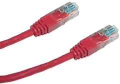 Patch kabel UTP CAT5E 10m červený