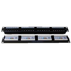 PATCH PANEL 19" Patch panel 24x RJ-45 Cat 5e UTP 1U