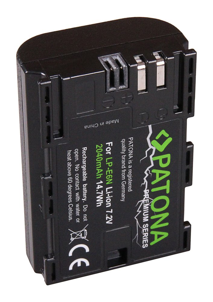 Patón PT1259 - Canon LP-E6N 2040mAh Li-Ion Premium 80D