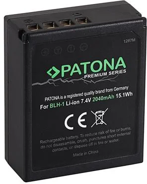 Patón PT1287 - Olympus BLH-1 2040mAh Li-Ion Premium Dekodovaná