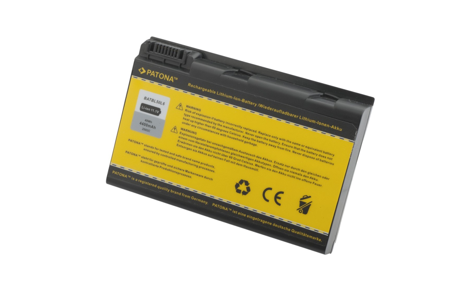 Patón PT2092 - ACER ASPIRE 3100/TM 4200 4400mAh Li-Ion 11,1V!