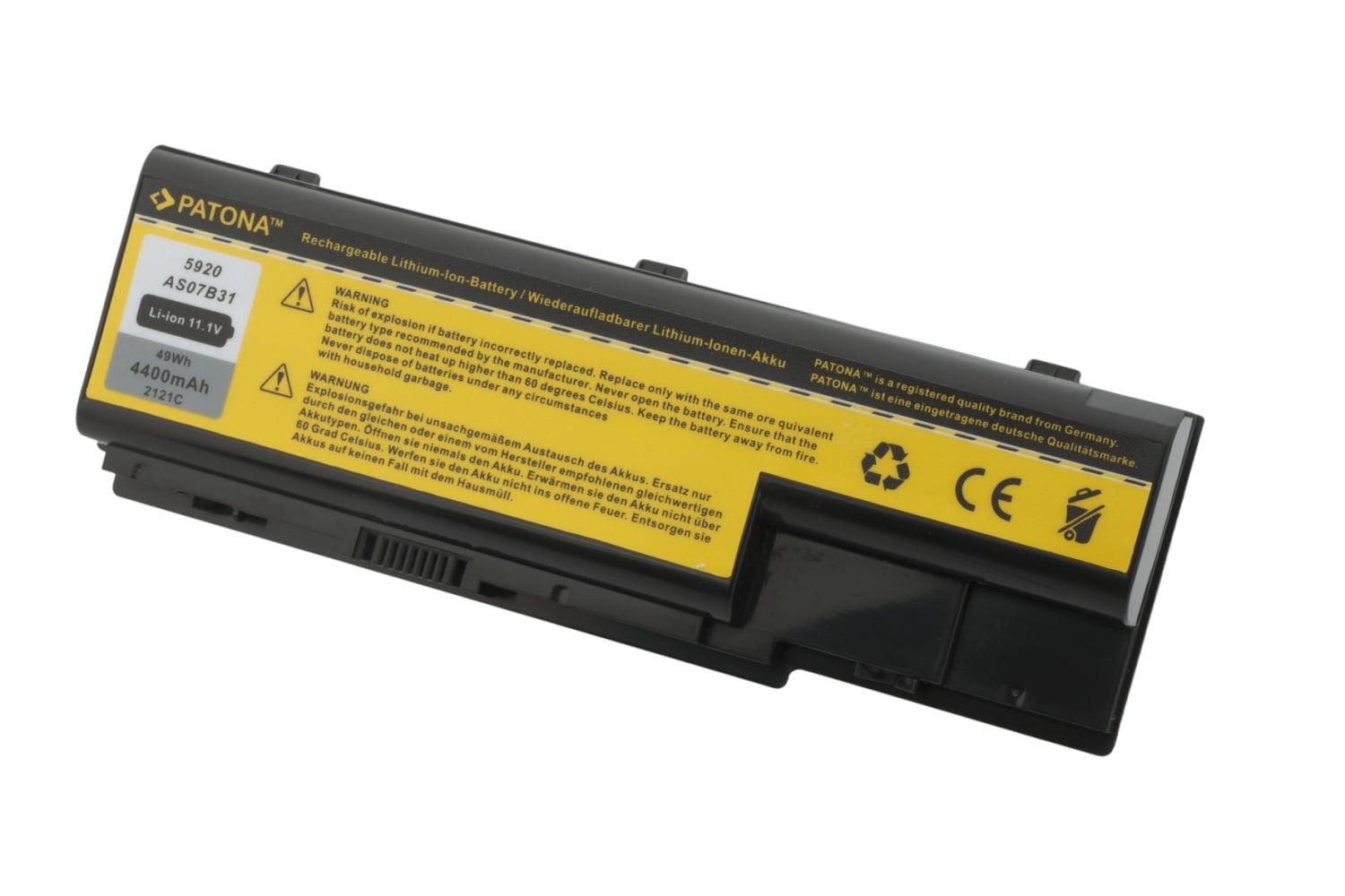 Patón PT2121 - ACER ASPIRE 5220 / 5920 4400mAh Li-Ion 11.1V!