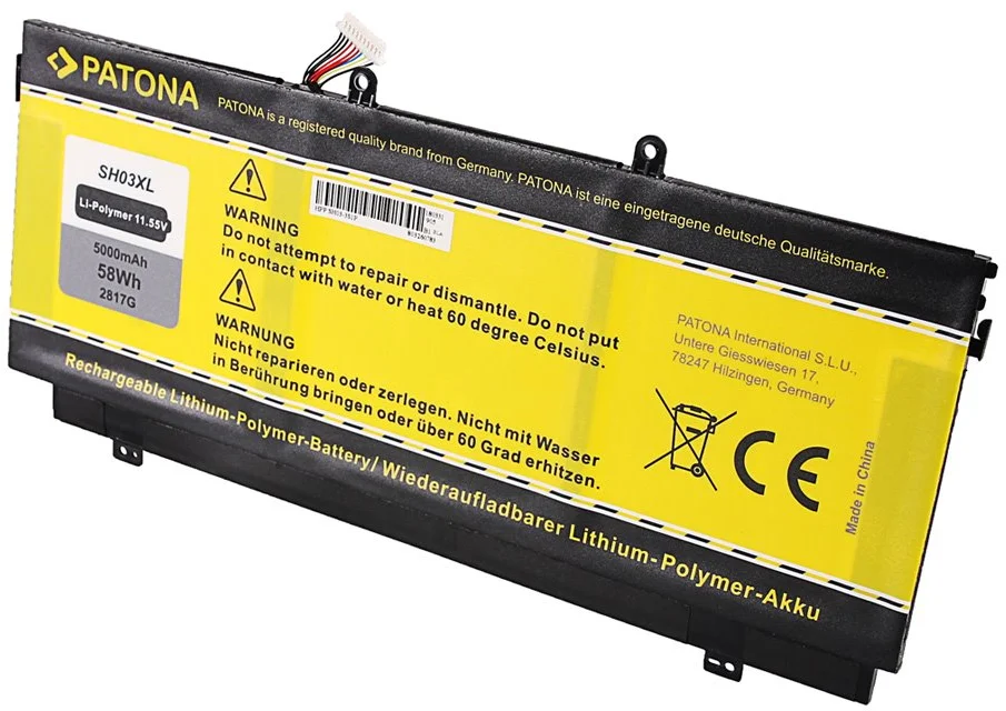 Patón PT2817 - HP Compaq Spectre X3 5000mAh Li-pol 11,55V SH03