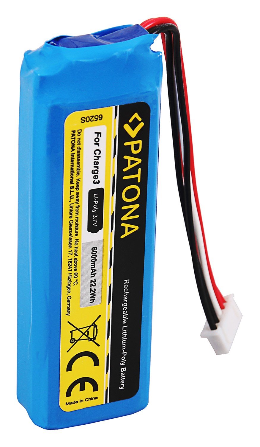 Patón PT6520 - JBL Charge 3 6000mAh 3,7V Li-Pol GSP1029102A