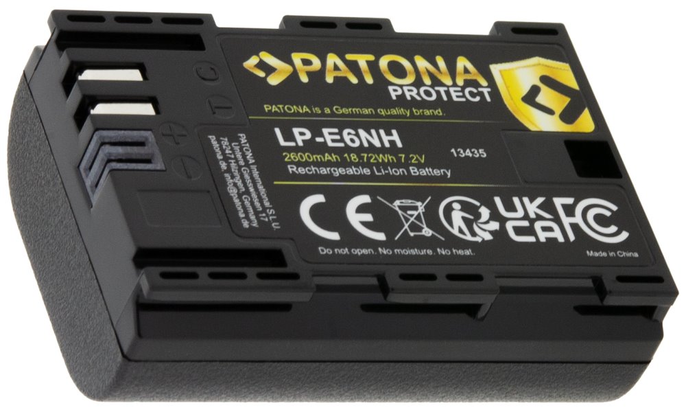 PATONA batéria pre Canon LP-E6NH 2600mAh Li-Ion Protect EOS R5/R6