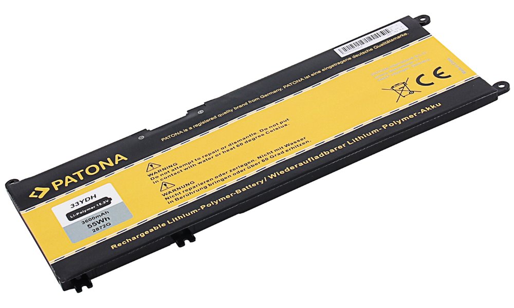 PATONA batéria pre ntb DELL Inspiron 13/15/17 G3 3600mAh Li-Pol 15,2V 33YDH