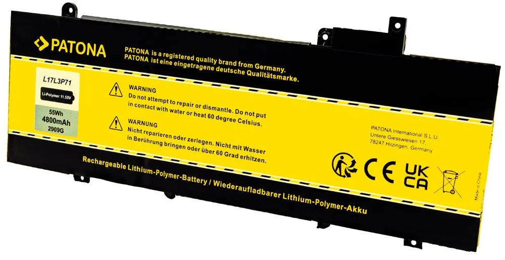 PATONA batéria pre ntb LENOVO Thinkpad T480S 4800mAh Li-Pol 11,55V