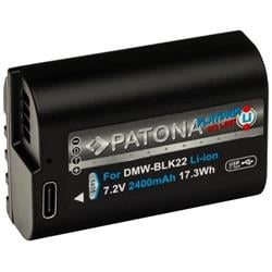 PATONA baterie pro digitální kameru Panasonic DMW-BLK22 2400mAh Li-Ion Platinum USB-C nabíjení