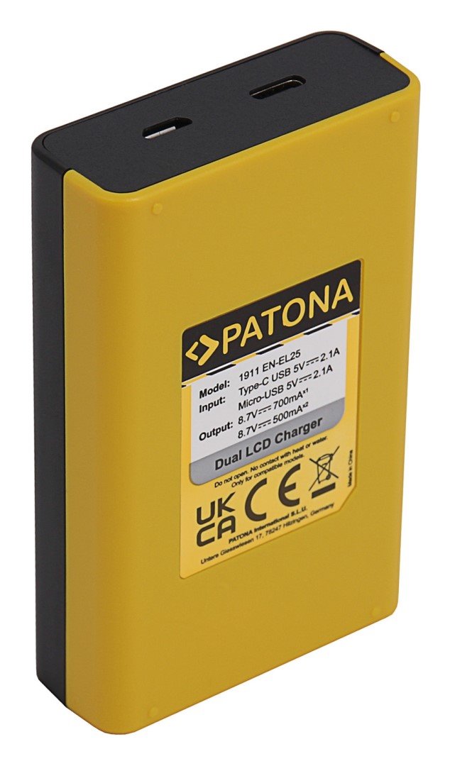 Patona Nikon EN-EL25 Dual LCD Photo Charger - USB