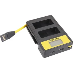 PATONA Photo Duálna nabíjačka Panasonic DMW-BLC12 E s LCD, USB