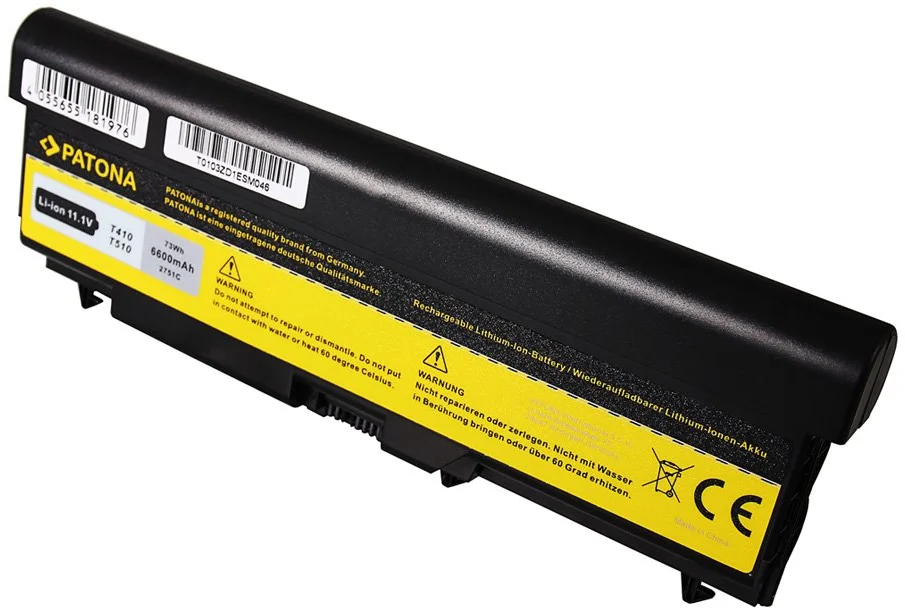 Patona PT2751 - Lenovo ThinkPad E40 E50 6600mAh 11,1V