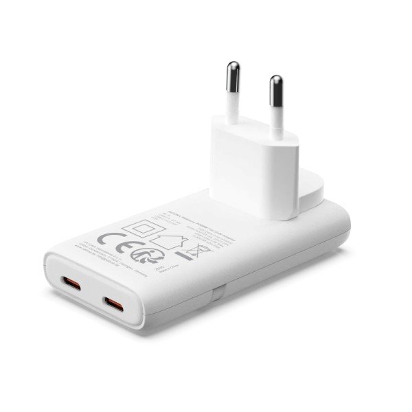 PATONA Slim nabíjačka 2x USB-C 65W biela