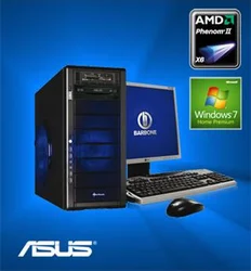 PC BARBONE W ASUS EXTREME GAME - Phenom II X6 1055T/4GB/1TB/HD5870/DVDRW/Windows 7 Home Premium