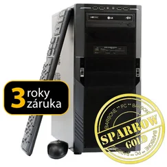 PC BARBONE W SPARROW Gold - Intel Core i5 3450/8GB/1TB/GTX 550 Ti s 1GB/DVDRW/Windows 7 Professional
