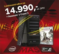 PC BARBONE W XMAS - Intel Core i3 3220/8GB/60GB SSD/1TB/nVidia GTX650 s 1GB/DVD-RW/Windows 8