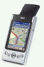 PDA Acer n35, S266MHz + PocketKiM Pro (mapa ČR + 225 měst)