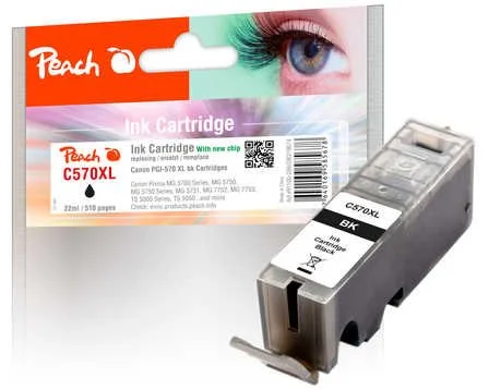 Peach C570XL čierna kompatibilný s Canon PGI-570XL