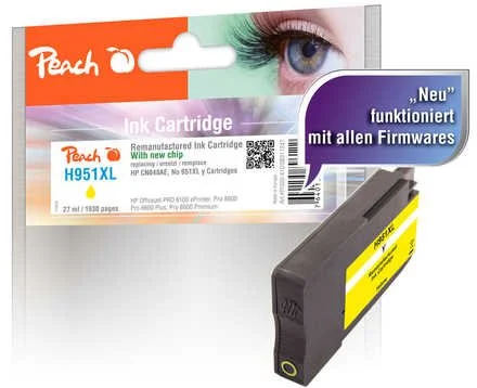 Peach cartridge žlutá kompatibilní s HP No. 951XL, CN048AE