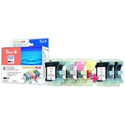 Peach Combi Pack Plus kompatibilní s Brother LC-1000, LC-970 313675 - Cartridge inkoustové