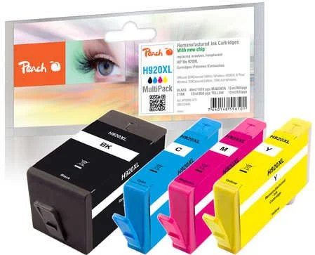 Peach Combi Pack s čipom komp. s HP 920 XL