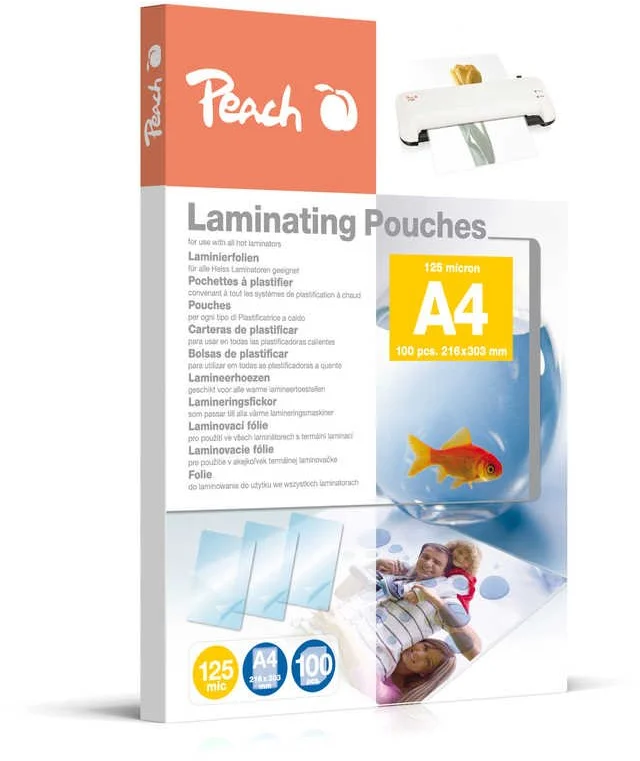 Peach Laminovacia fólia A4, 125mic, 100ks PP525-02