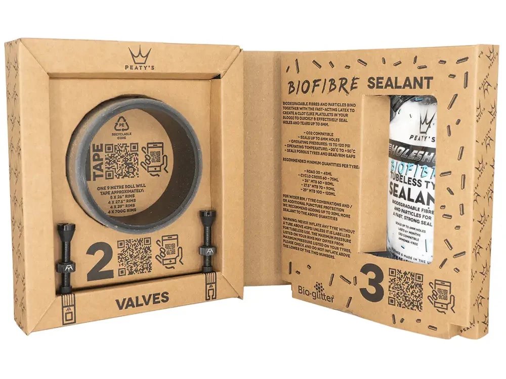 PEATY'S HOLESHOT BEZDUŠOVÝ KONVERZNÍ KIT 23 MM (ROAD / GRAVEL)