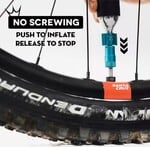 PEATY'S HOLESHOT CO2 PUMP + BOMBIČKY 2 KS - MTB (25G) - TYRKYSOVÁ (PPR-HTI-MTB-TRQ-12)