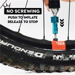 PEATY'S HOLESHOT CO2 PUMPA + BOMBIČKY 2 KS - MTB (25G) - TURQUOISE (PPR-HTI-MTB-TRQ-12)