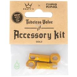 PEATY'S X CHRIS KING (MK2) GOLD TUBELESS VALVES ACCESSORY KIT 