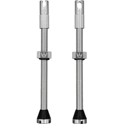 PEATY'S X CHRIS KING (MK2) SILVER TUBELESS VALVES - 80MM 